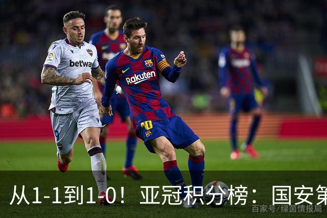 从1-1到1-0！亚冠积分榜：国安第3，海港第4，国安打出血性一战