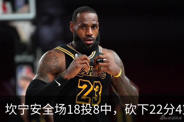 坎宁安全场18投8中，砍下22分4篮板8助攻1抢断1封盖